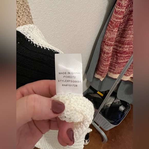 eesome Oversized multicolored cuffed sleeves sweater - Picture 4 of 8